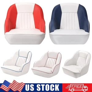Boat Seat Captain Bucket Boat Seat Fishing Pontoon Boat Seat Chair Foam Padding - Picture 1 of 26
