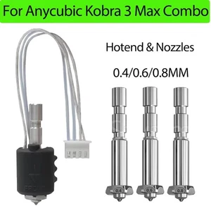 Hotend For Anycubic Kobra3 max Combo Quick Swap Nozzle Harden Steel 0.4 0.6 0.8 - Bild 1 von 25