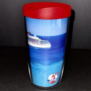 NUEVO Vaso de Viaje Tervis Carnival Cruise VIFP Club 16oz Tapa Roja Hecho en EE. UU. - Imagen 1 de 9