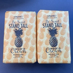 Menge 2 - Perfectly Posh Chunk "Be Sweet Stand Tall" Big Bath Bar Seife 7 Unzen - Bild 1 von 2