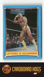 1987 Topps WWF #38 Hulk Hogan WWF Listening to Hulkamania - Picture 1 of 2