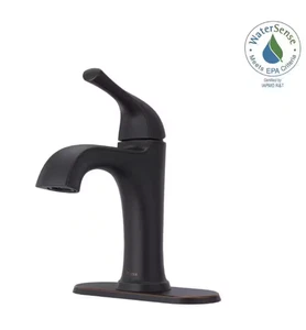 Pfister LF-042-LRYY Ladera 1-Griff 1-Loch Badarmatur Toskanische Bronze NEU - Bild 1 von 9