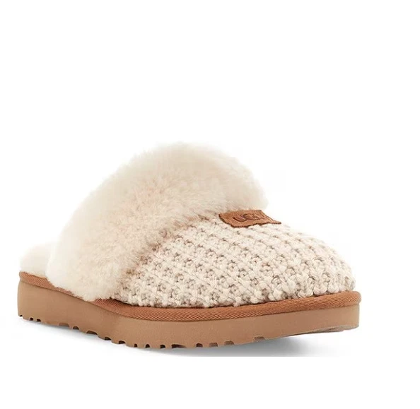 BEST SELLER UGG Cozy Knit Slippers - Cream, Medium - Image 1 of 4