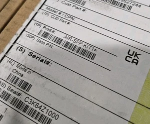Brand New Cisco AIR-SFP-KIT1= SFP installation kit for Catalyst 9124AX AP - Picture 1 of 1