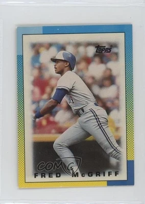 1990 Topps League Leaders Minis Fred McGriff #43 HOF - Image 1 of 2