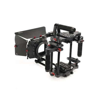 Filmcity Power DSLR Camera Cage with MB-600 Sunshade Matte Box Combo Kit - Image 1 of 4