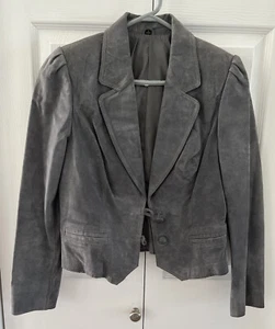 Vintage Pioneer Wear 100% Boar Leather Jacket Blazer Women’s Size 10 - Picture 1 of 14