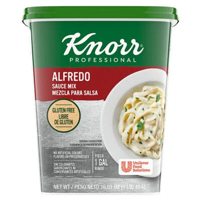 Knorr 1 lb. Mezcla de salsa Alfredo, hace 1 galón Foto 1 de 2
