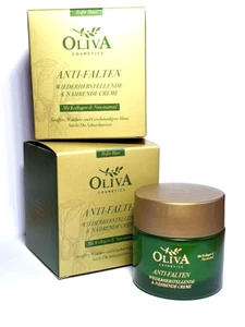 NEU Oliva cosmetics ANTI-FALTEN-Creme 2x50 ml Kollagen + Niacinamid + Olivenöl - Bild 1 von 7