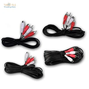 Cinch Kabel Verlängerung 1,5m, 5m, 10m Verlängerungskabel RCA Stereo Audiokabel - Bild 1 von 9
