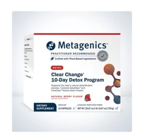 Clear Change 10 Day Program Detox Program By Metagenics. Berry Flavored - Picture 1 of 16