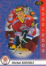 2002-03 Czech OFS plus #169 MICHAL BARINKA - HC Budejovice