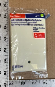 Leviton Unbreakable Nylon Wallplate Medium Size - Picture 1 of 3