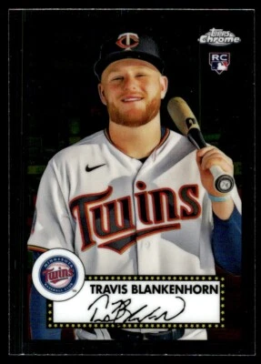 2021 Topps Chrome Platinum Anniversary Travis Blankenhorn Minnesota Twins #138 - Image 1 of 2