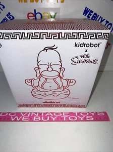 Kidrobot The Simpsons Homer Buddha Vermilion Red 7" Vinyl Figure Brand New - Picture 1 of 7