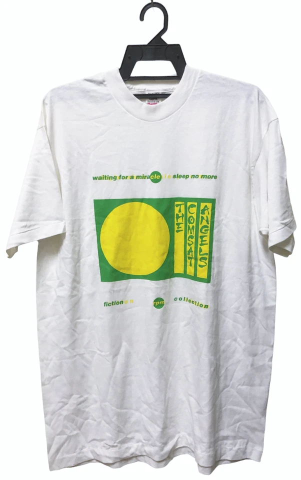 VINTAGE 90s THE COMSAT ANGELS ROCK NEW WAVE POST PUNK TOUR CONCERT T-SHIRT - Image 1 of 2