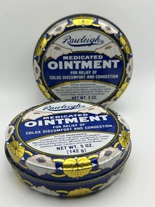 Vintage Rawleigh's unguento medicato medicina lattine 5 oz. - Foto 1 di 5