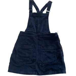Cooperative Dress Womens X Small Blue Corduroy Overalls Mini Pocket Front Cotton