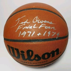 TED OWENS SIGNED NCAA BASKETBALL & COA 1971 1974 FINAL FOUR KU KANSAS BASKETBALL - Picture 1 of 14