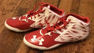 Under Armour Nitro Cleats Red/White SZ 13.5 (1270433-151) - Picture 1 of 8