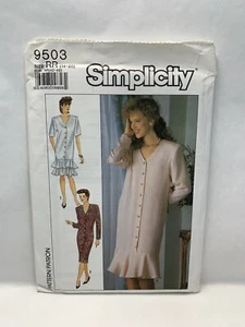 Simplicity 9503 Misses Petite Dress Ruffle Pattern 14-20 *Uncut* - Picture 1 of 2