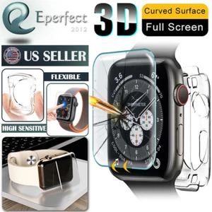 For Apple Watch Series 8 7 45mm 6 SE 44 Soft Bumper Protective Case Screen Cover - Picture 1 of 11