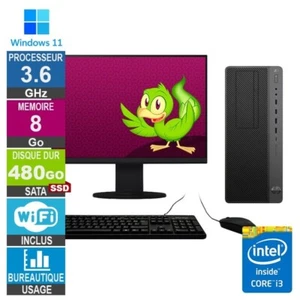 HP Z1 TWR G5 i3-8100 3.60GHz 8Go/480Go SSD Wifi W11 + Ecran 19 - Photo 1/1