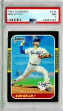 1987 Donruss Bob Welch #475 PSA 7