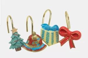 Carnation Home Fashions "Noel" Harz Duschvorhang Haken, 12er Set - Bild 1 von 4