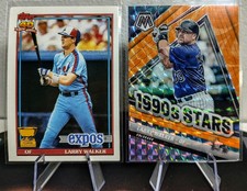 1991 Topps Larry Walker All-Star Rookie Cup Card - 1990s Stars Orange Prizm HOF
