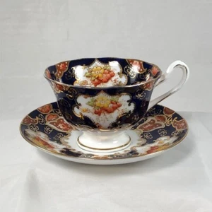 20s Antique  ROYAL ALBERT  Crown Stamp  Cobalt Imari Pattern #5964 Cup & Saucer - Picture 1 of 5