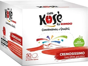 300 CIALDE CAFFE KOSE Kosè by Kimbo filtrocarta ese 44 mm MISCELA CREMOSISSIMO - Foto 1 di 3