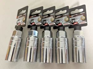 PT Performance Tool 13/16" SAE Spark Plug Socket 3/8" Drive Set of 5 Units Brand - Picture 1 of 2
