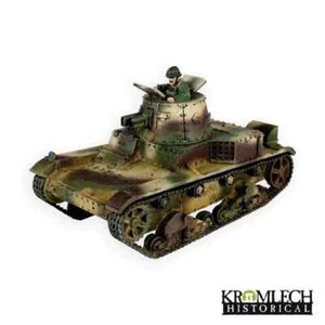 Tanque KROMLECH Ejército Polaco Vickers Mark E Tipo B con Comandante - Imagen 1 de 10