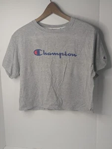 T-shirt crop top gris Champion - Taille M - Photo 1/5