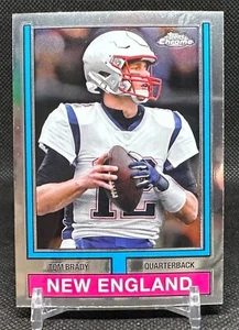 2024 Topps Chrome Football - 1974 Retro Refractor #74TF-16 Tom Brady NEW ENGLAND - Picture 1 of 2