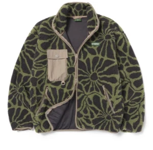 *NUOVO CON ETICHETTE* Parks Project Wildflower Giacca in Pile Alto con Zip Full - Unsex Taglia M - Foto 1 di 21