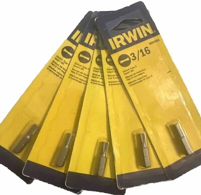IRWIN 3053051 SIZE 3/16 X 1" CLUTCH TORX INSERT POWER DRILL BIT 5 PACK - Image 1 of 4