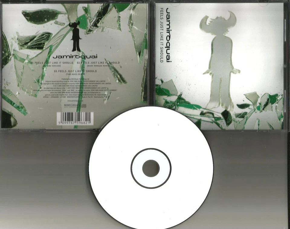 JAMIROQUAI Feels Just like it Should REMIXES MARK RONSON & TIMO MASS CD Single — 第 1/1 张图片