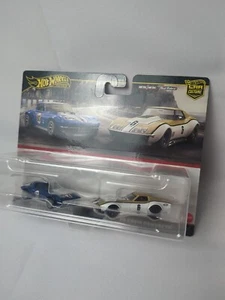 Hot Wheels Premium Car Culture Twin 2 Pack Corvette Stingray & '69 Copo Corvette - Picture 1 of 6