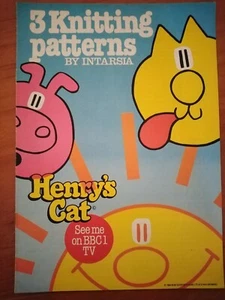 HENRY'S CAT - 3 x sweaters - GARY KENNEDY Intarsia - Knitting Pattern - Picture 1 of 2