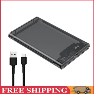 2,5-Zoll-Festplattengehäuse SATA HDD/SSD-Gehäuse für Laptop (Typ-C/USB3.1 grau) - Afbeelding 1 van 6