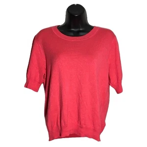 J Crew Pullover Damen S rosa Seidenmischung Pulli Shirt Kurzarm leicht - Bild 1 von 7