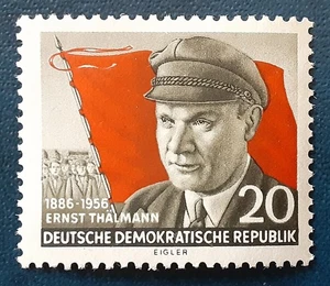 DDR Germany 1956 20Pf MH Thalmann Mi 520AXI Scott 288 XF 7477 - Picture 1 of 3