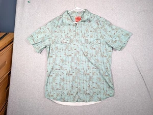 Sendero Pearl Snap Western Hemd Herren L Blau Kurzarm Cowboy Rodeo - Bild 1 von 11