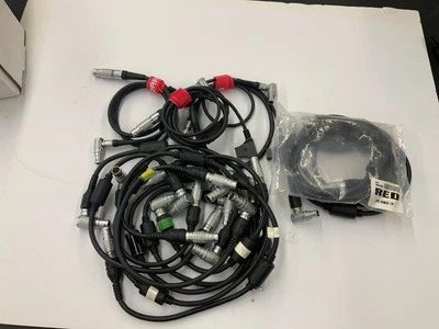 Red Camera Cables (15 cables) - Image 1 of 4
