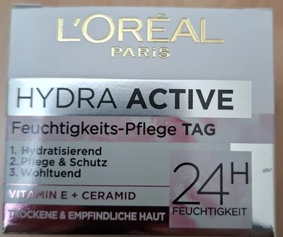 2x 50ml   L'Oreal Paris Hydra Active 3 Tagespflege Intensive Feuchtigkeitspflege - Bild 1 von 4