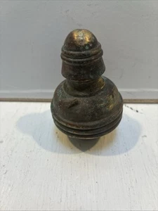 Vintage French Brass Newel Post Top Finial - Foto 1 di 4