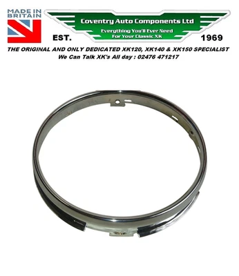 JAGUAR  XK120 Inner Headlight Securing Rim. - Image 1 of 4
