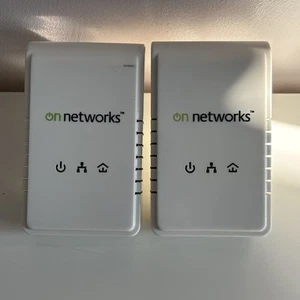 2x ON Networks Powerline 200 Home Network Adaptors / Tested and Working - Bild 1 von 5